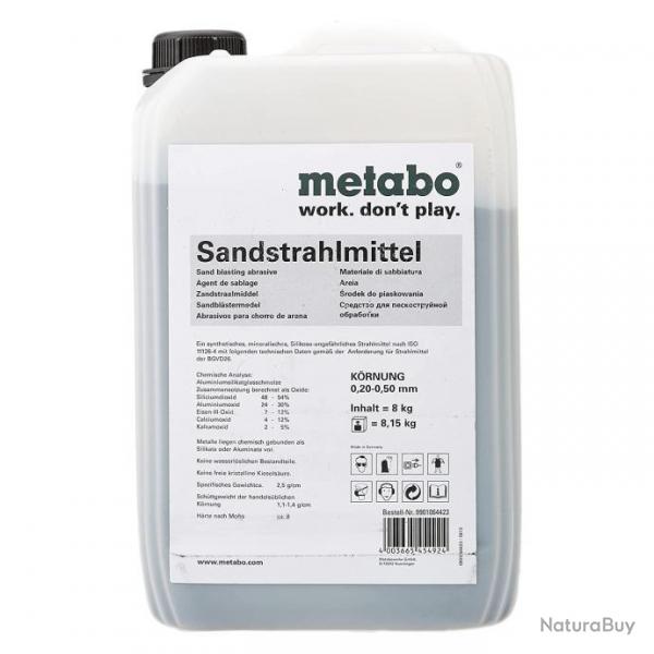 Agent de sablage granulation 0.2  0.5 mm bidon 8 kg Metabo