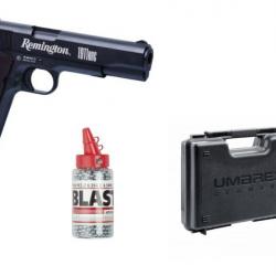 Pistolet Remington 1911RAC Cal.4.5 BBS CO2 + 1500 BBS + Malette Umarex