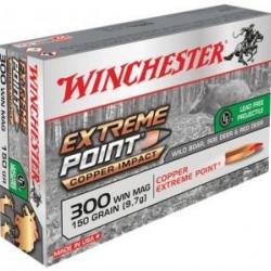 Munitions Winchester Cal.300win mag Extreme Point copper Impact 9.72g 150gr par 20