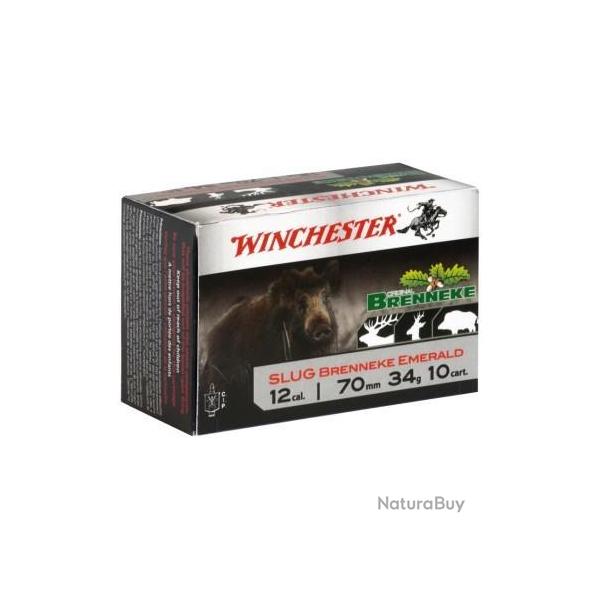 Munitions Winchester Brenneke emerald Slug Cal.12/70 34g PAR 10