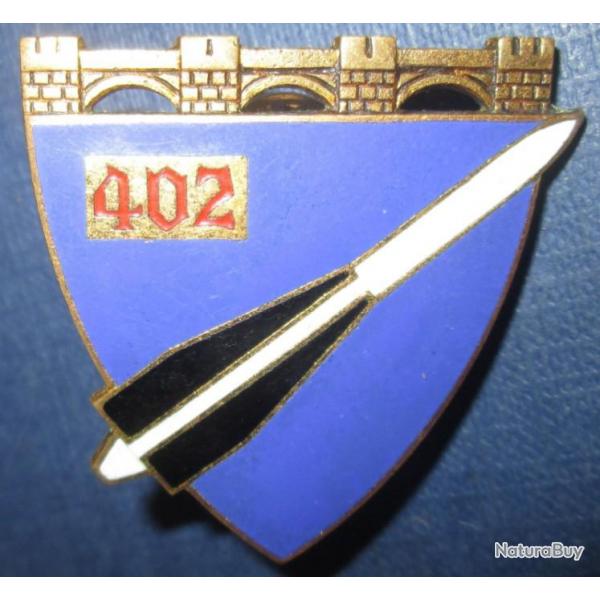 402 Rgiment d'Artillerie Antiarienne, mail, guilloch embouti (ATP)