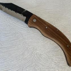 Couteau de poche Pittuda Corsica lame brute de forge.