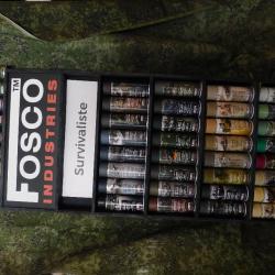 Bombes de peintures militaires FOSCO qualité pro de 400 ml chacune avec plus de 40 coloris au choix
