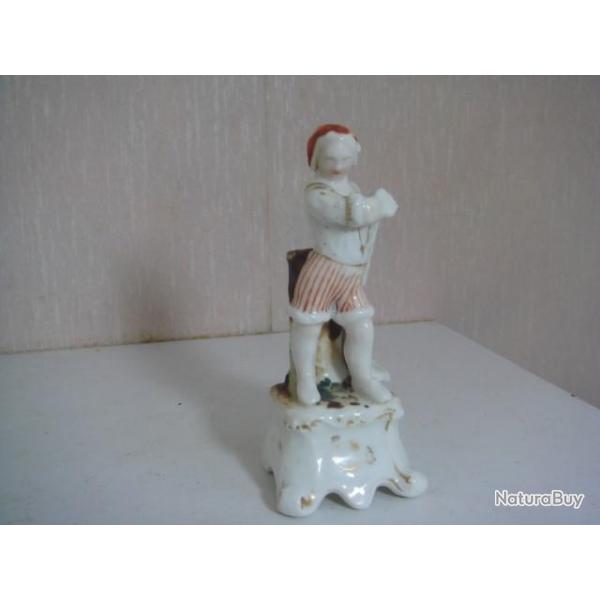 ancienne statuette en porcelaine de Paris hauteur 13 cm 19 me