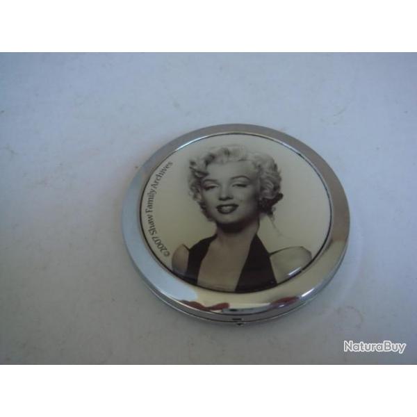 ancienne miroire maryline monroe diamtre 7 cm