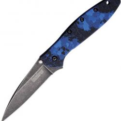 Couteau Pliant Leek A / O Digital Blue BW Ouverture Assistée KS1660DBLU07
