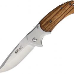 Couteau Pliant Linerlock  Zebrawood Ouverture Assistée MTA1155ZW071