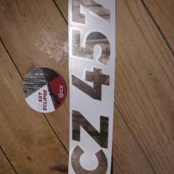 Auto collant Lot  CZ 457+ 457ECLIPSE( ma 20)