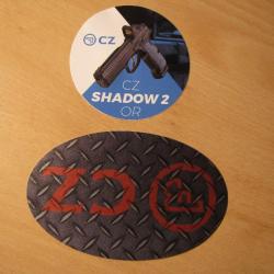 Auto collant lot CZ + CZ SHADOW 2  ( ma 23)