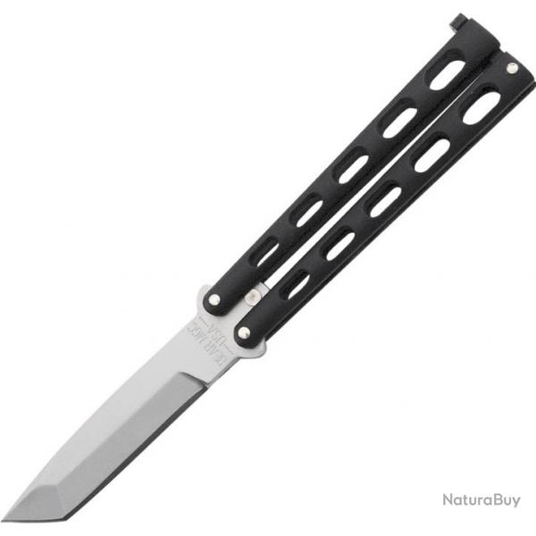 Couteau Papillon Noir Lame Tanto  Inoxydable  BC114AB071