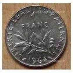 1 FRANC 1964 LA SEMEUSE NICKEL