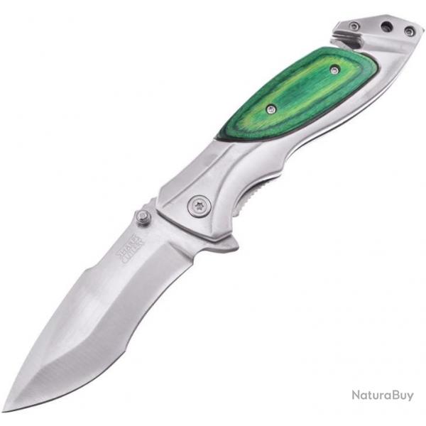 Couteau Pliant Linerlock A / O Vert Ouverture Assiste FSHP131GPW07