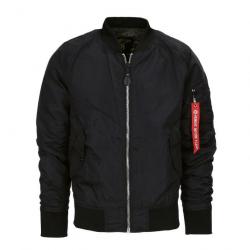 BOMBER D'ETE LEGER / BLOUSON AVIATEUR MA-1 B-17G COMMANDER NOIR FOSTEX