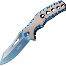Couteau Pliant Framelock A / O Bleu Ouverture Assistée MTA1124BL07