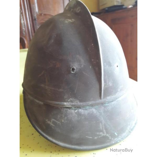Coque de casque de pompier Alsacien.