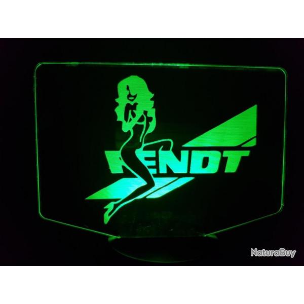 LAMPE 3D  leds. Motif: TRACTEUR FENDT + Girl