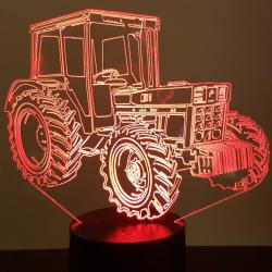 LAMPE 3D à leds. Motif: TRACTEUR IH (International Harvester)