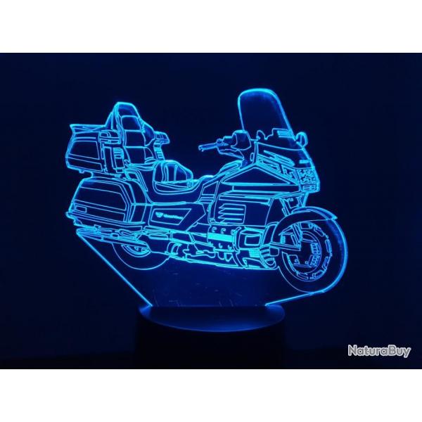 LAMPE 3D  leds. Motif: MOTO HONDA GOLDWING 1500