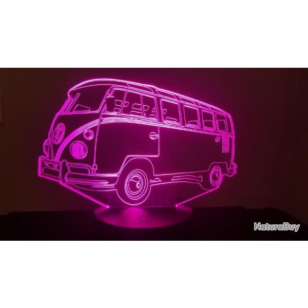 LAMPE 3D  leds. Motif: VW combi T1