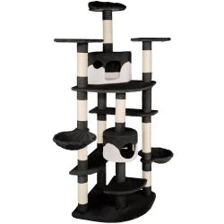 Arbre à Chat 204 cm noir/blanc 3708116