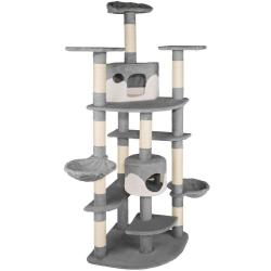 Arbre à Chat 204 cm gris/blanc 3708115