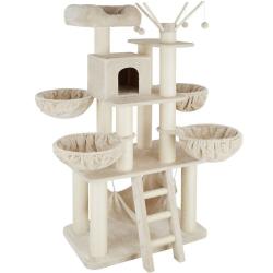 Arbre à chat 195 cm beige/blanc 3708082
