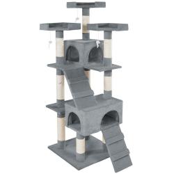 Arbre à chat 170 cm gris 3708062