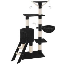 Arbre à chat 142 cm noir 3708075
