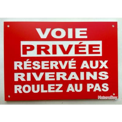 AUA SIGNALETIQUE Privatgrundstück-Schild 'Roulez Au Pas' – Aluminium Dibond 3 Mm, 200 Mm, Made In France