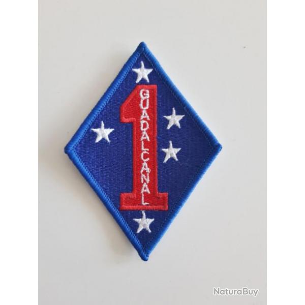 INSIGNE TISSU DE PREMIRE DIVISION DE MARINE US