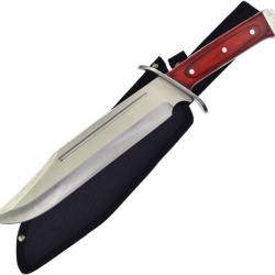 Couteau de chasse Bowie Manche en Pakkawood Lame en Acier inox FBKH119