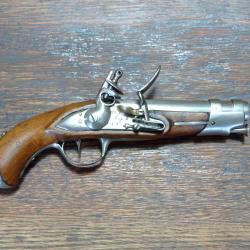 Pistolet de demi-arçon à silex de gendarmerie - modèle An IX ou an 9 - Maubeuge - BE