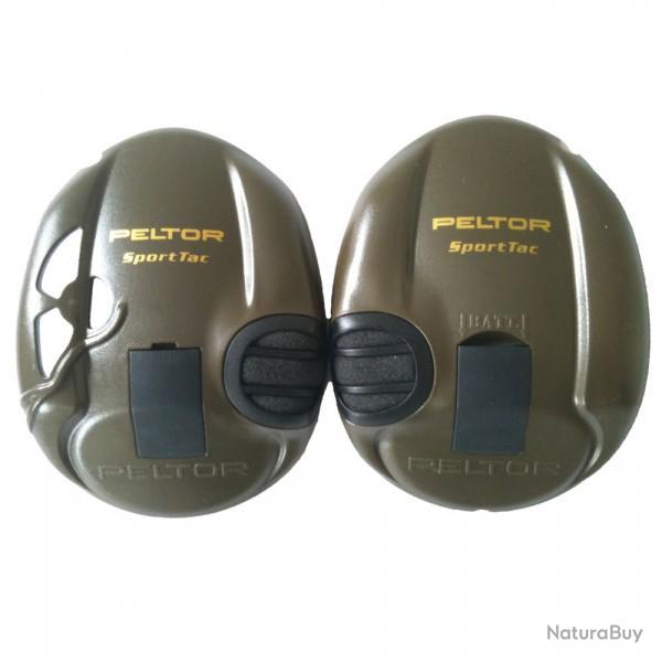 Coquilles kaki pour Peltor SportTac