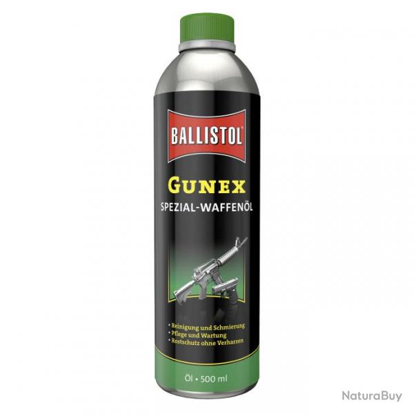 Bouteille d'huile BALLISTOL Gunex 500 ml