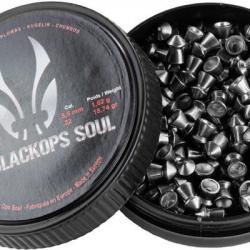Plombs The Black Ops Soul pointus - Calibre 5,5 mm - 2 x 250