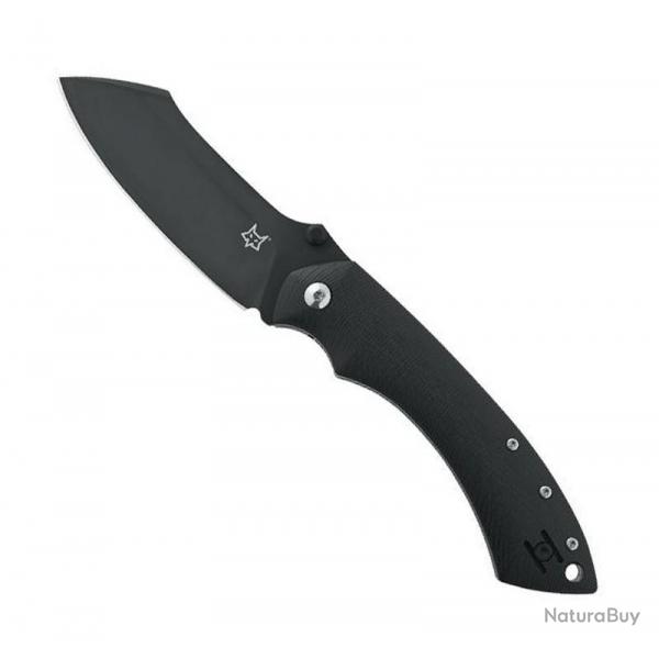 Couteau "Pelican" Cerakote noire, Manche G-10 noir [Fox Production]
