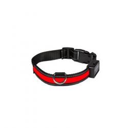 EYENIMAL Collier lumineux Light Collar USB rechargeable M - Rouge - Pour chien