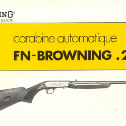 NOTICE MODE D'EMPLOIE CARABINE BROWNING FN-22LR