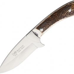Couteau de Chasse Manche en Os de Cerf Etui en Nylon HR313207