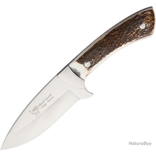 Couteau de Chasse Manche en Os de Cerf Etui en Nylon HR3132071