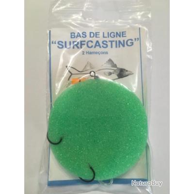 Bas De Ligne Pêche Fine – 2 Hameçons, Pour Bar/loup, Surf-casting, Mer