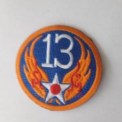 INSIGNE TISSU  DE LA 13 EME US AIR FORCE.