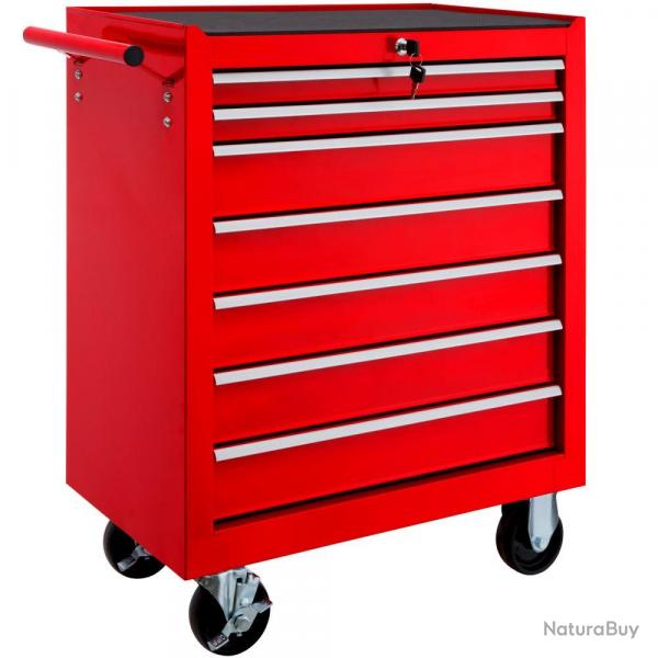 Servante d'atelier 7 tiroirs rouge 3408115