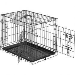Cage de transport chien acier 60 x 44 x 51 cm 3708141
