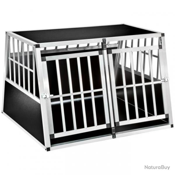 Cage de transport pour chien double dos inclin sans cloison de sparation 3708146