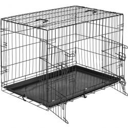 Cage de transport chien acier 89 x 58 x 65 cm 3708143