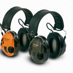 Casque PELTOR(TM) SPORTTAC(TM) - COQUES VERTES / ORANGES