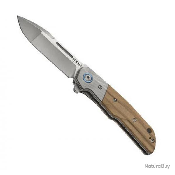 Couteau "Clap" titanium, Manche olivier [MKM]