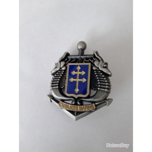 BADGE  MTAL DU PREMIER REGIMENT DE FUSILIERS MARINS