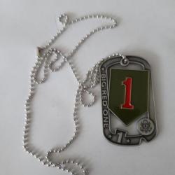 DOG-TAG  COMMEMORATIF "BIG RED ONE"